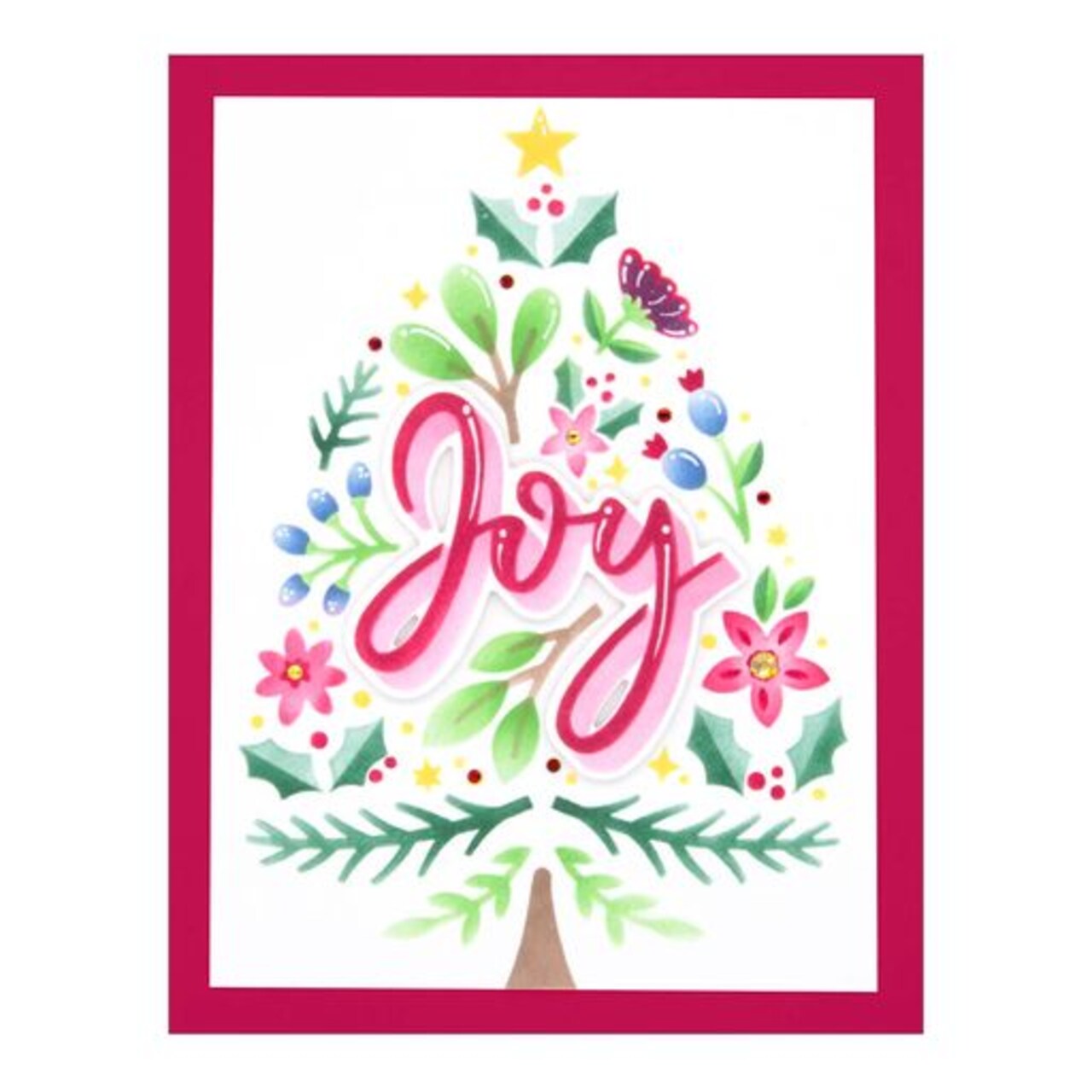Spellbinders Layered Joy Tree Stencils from the Layered Christmas Stencils  Collection